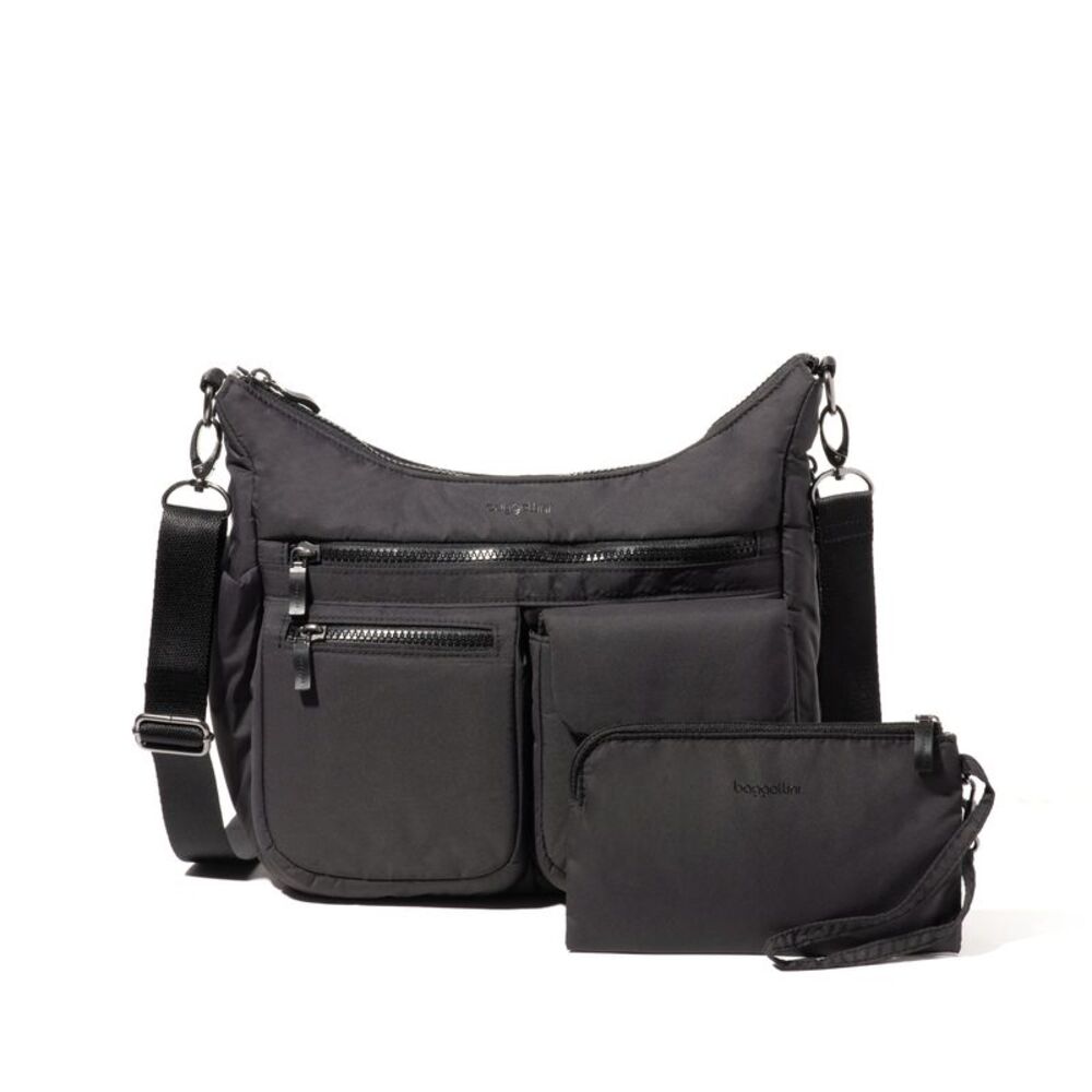 baggallini Women's Modern Everywhere Hobo Crossbody Bag with RFID Wristlet